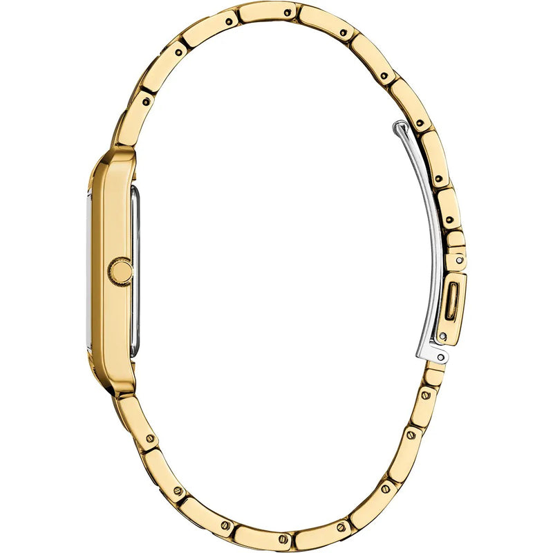 Citizen Eco-Drive Red 36x26.5mm Gold Tone Watch BJ6572-54X