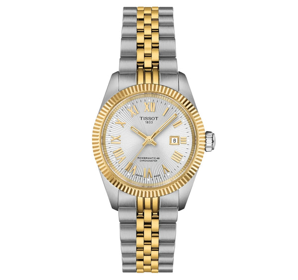 Tissot Ballade Powermatic 48 Cosc 30mm Two Tone Watch T1562082203301