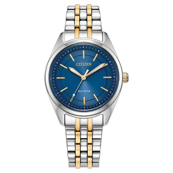 Citizen Eco-Drive Peyten Blue 30mm, Two Tone Watch EM1234-53L