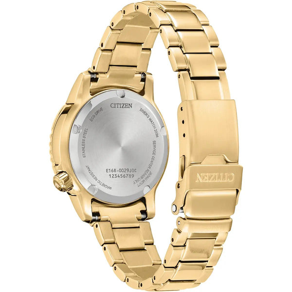 Citizen Eco-Drive Promaster Diver 36mm White Gold Tone Watch EO2029-54A