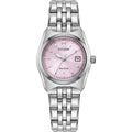 Citizen Eco-Drive Corso 27mm Pink Dial, Stainless Steel Watch EW2291-51X