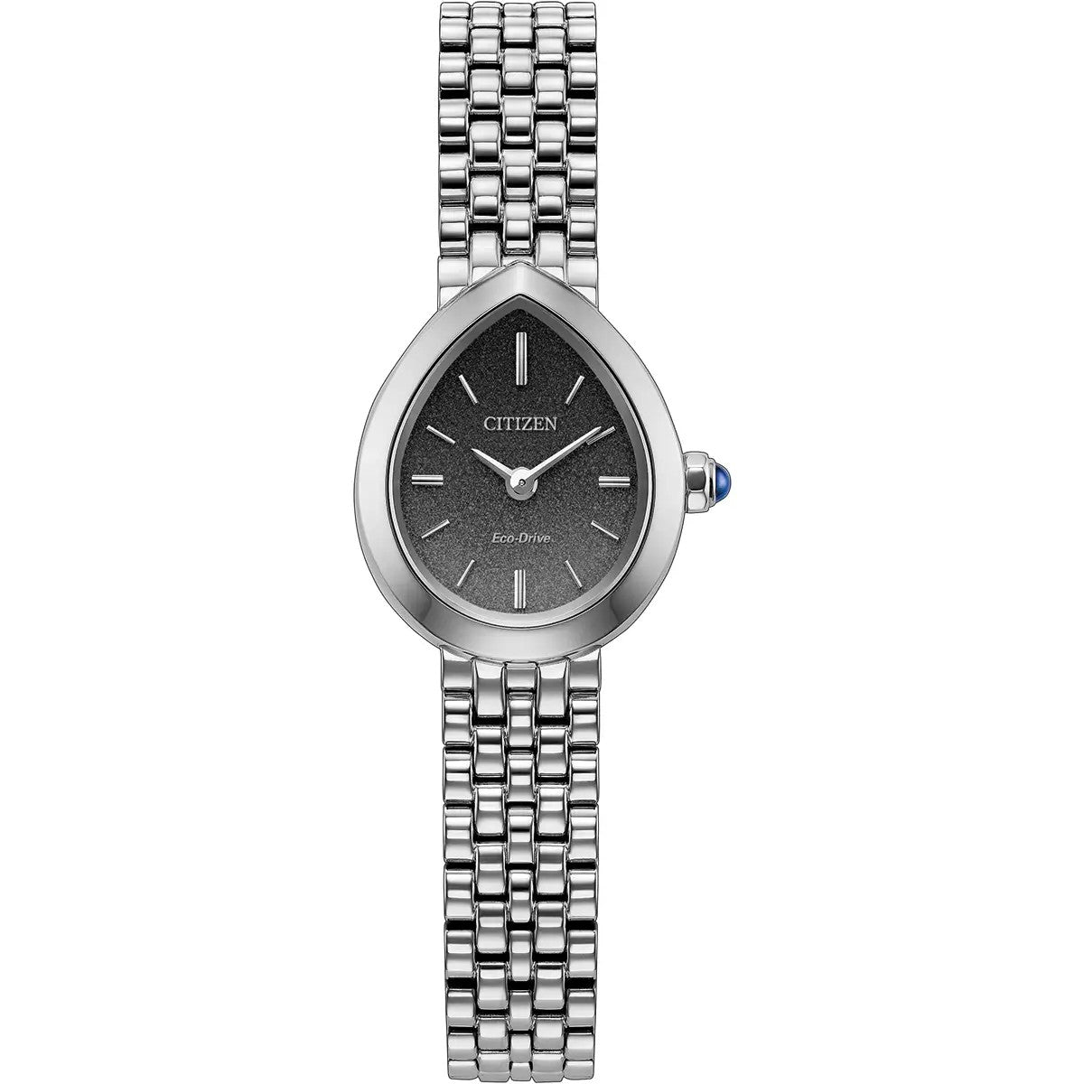 Citizen Eco-Drive L Rainell 20mm Black Dial, Steel Watch EX1550-54E
