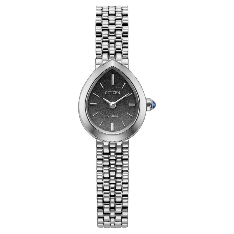 Citizen Eco-Drive L Rainell 20mm Black Dial, Steel Watch EX1550-54E