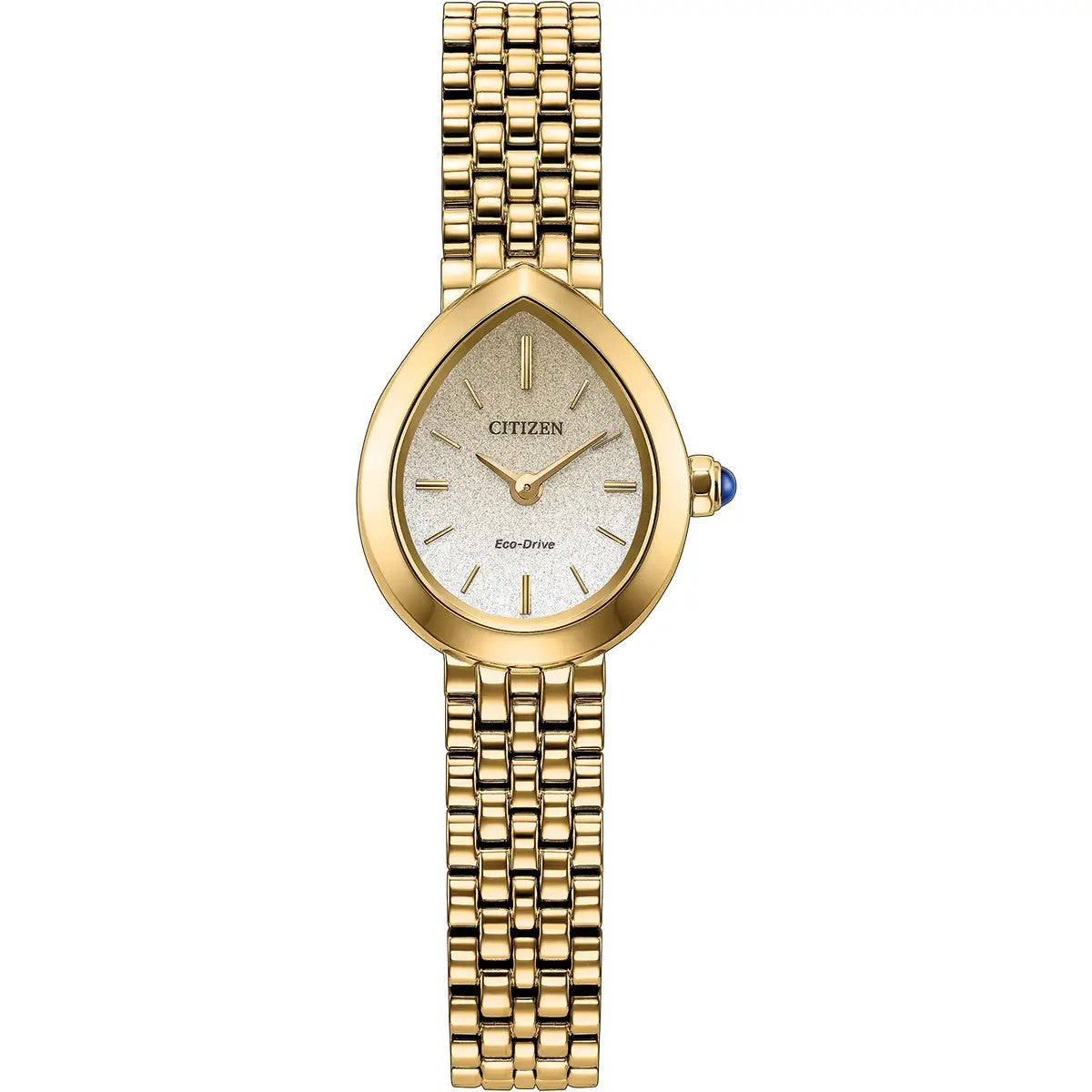 Citizen Eco-Drive L Rainell 20mm White Dial, Gold Tone Watch EX1552-59A
