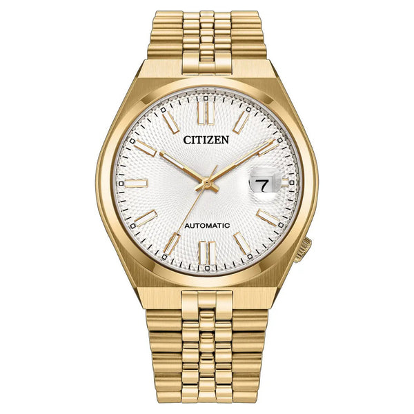 Citizen Automatic Tsuyosa 60 40mm White Dial, Gold Tone Watch NK0022-50A