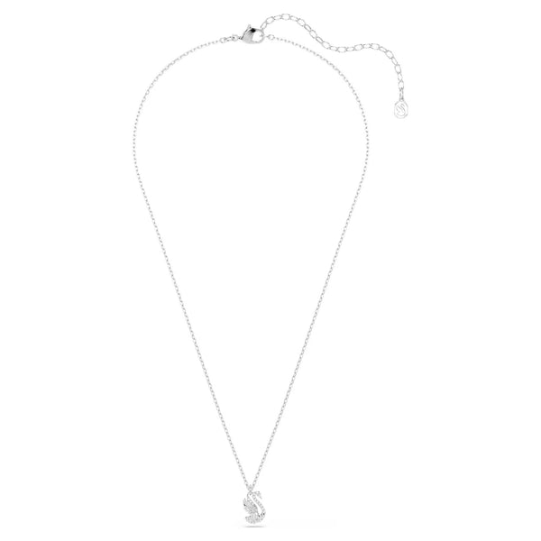 Swarovski Mixed cuts, Swan, White, Rhodium plated Pendant