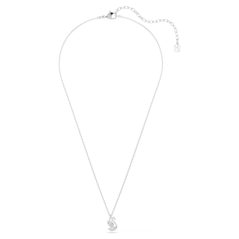 Swarovski Mixed cuts, Swan, White, Rhodium plated Pendant