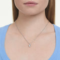Swarovski Mixed cuts, Swan, White, Rhodium plated Pendant