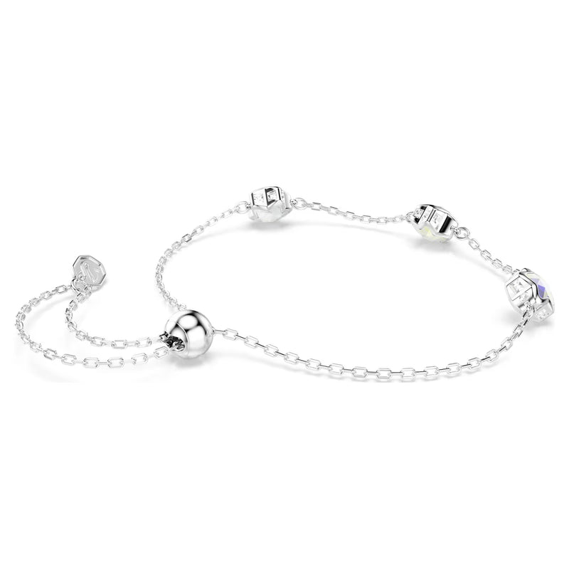 Swarovski Chroma Star, White, Rhodium plated Bracelet