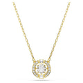 Swarovski Una Angelic Mixed cuts, White, 18K gold finish Pendant