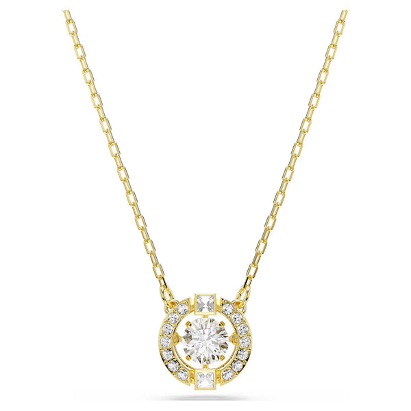 Swarovski Una Angelic Mixed cuts, White, 18K gold finish Pendant