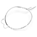 Swarovski Mesmera Mixed cuts, White, Rhodium plated Y Necklace
