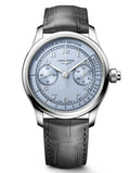 Longines Master Collection Chrono Monopusher Ice Blue 41mm Watch L2.960.4.93.2