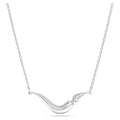 Swarovski Classica Round cut, White, Sterling silver Necklace