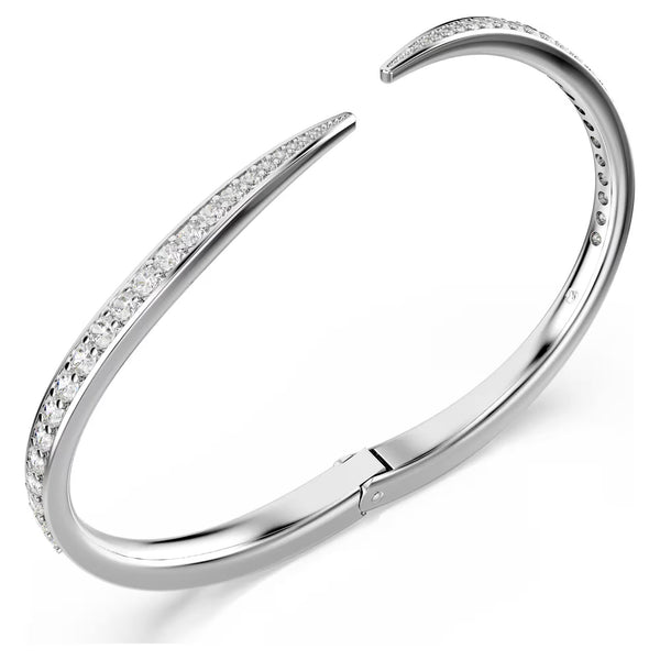 Swarovski Vienna Round cut, Swan, White, Rhodium plated Bangle