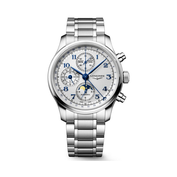 Longines Master Collection Chrono Moonphase Automatic, Steel Bracelet 41mm Watch L2.962.4.73.6
