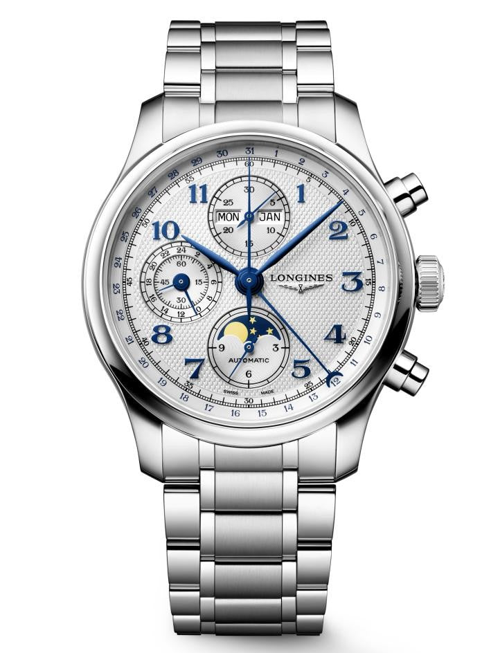 Longines Master Collection Chrono Moonphase Automatic, Steel Bracelet 41mm Watch L2.962.4.73.6