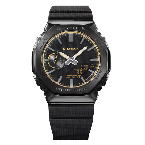 G-SHOCK 2100 Series Luxe Black and Gold Steel GM-2100LXB-1A9ER