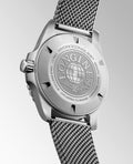 Longines HydroConquest Black 42mm Steel Mesh Bracelet Watch L3.788.4.70.6