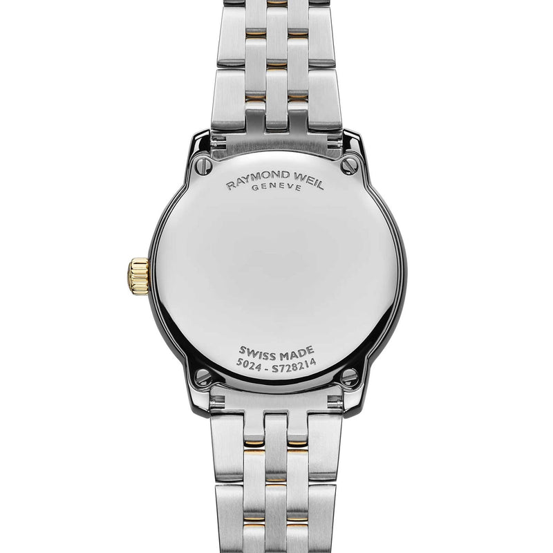 Raymond Weil Toccata Classic 24mm MOP and Diamond Dial, Two Tone Watch 5024-STP-97081