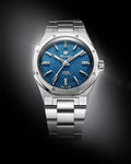 Nivada Grenchen F77 Blue MK2 No Date 38mm Stainless Steel Watch 68045A77
