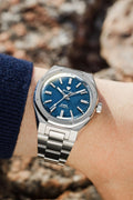 Nivada Grenchen F77 Blue MK2 No Date 38mm Stainless Steel Watch 68045A77