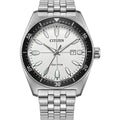 Citizen Eco-Drive Sport, 43mm White Dial Stainless Steel Watch AW1911-53A