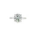 Round Brilliant Cut 3.00ct Lab Grown Diamond, Platinum Hidden Halo Ring