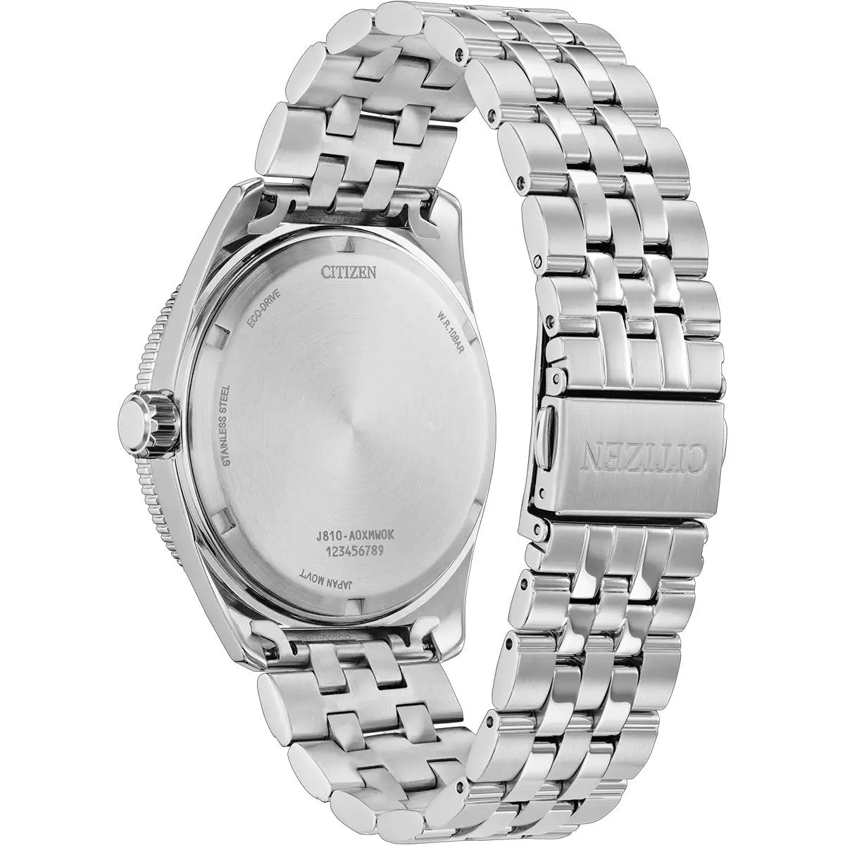 Citizen Eco-Drive Sport, 43mm Black Dial Stainless Steel Watch AW1911-53E