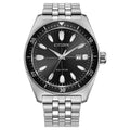 Citizen Eco-Drive Sport, 43mm Black Dial Stainless Steel Watch AW1911-53E