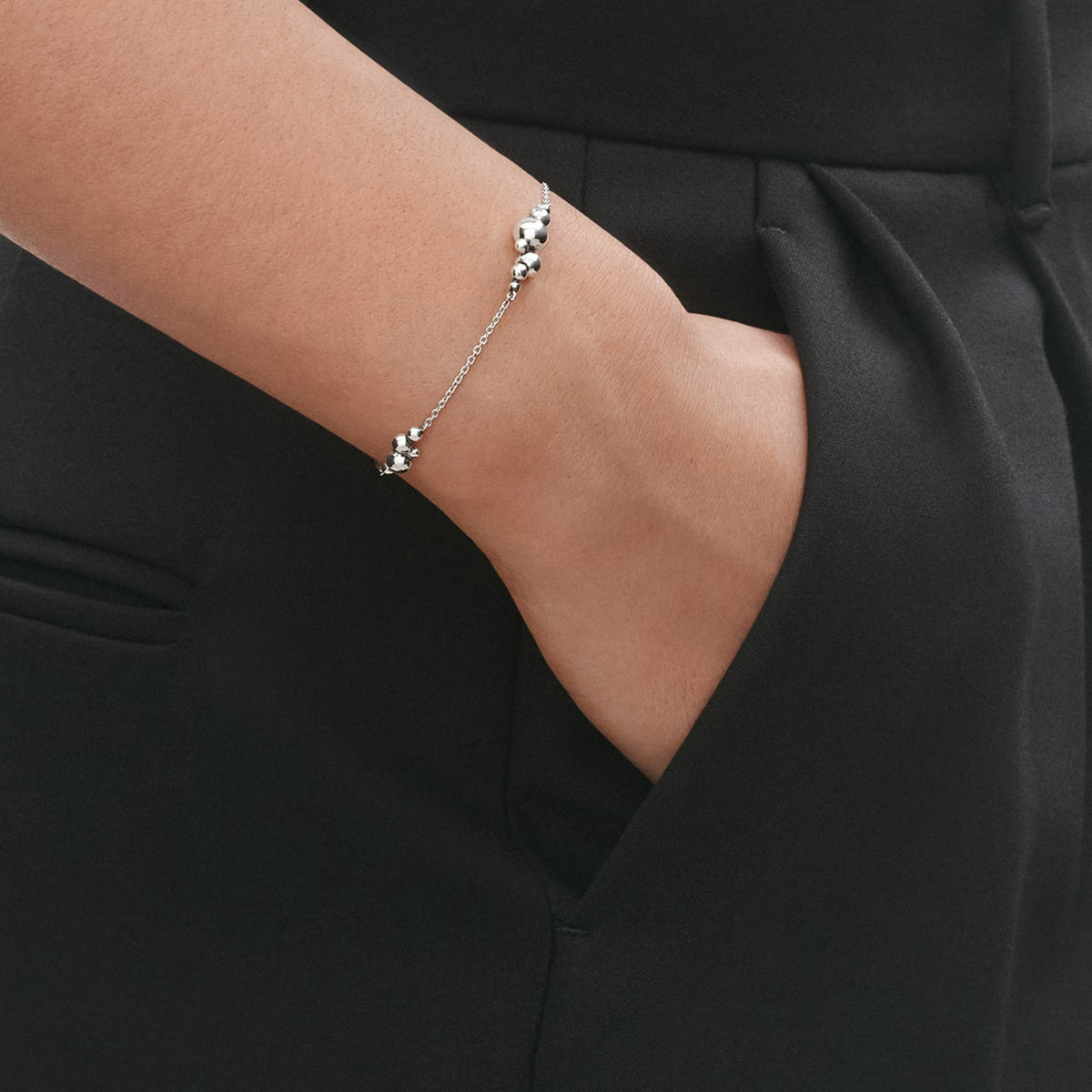 Georg Jensen Moonlight Grapes Chain Bracelet, Sterling Silver