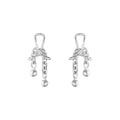 Georg Jensen Weft Double Earrings, Sterling Silver