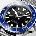 Longines HydroConquest Blue & Black 42mm Steel Mesh Bracelet Watch L3.779.4.90.6