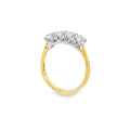 Round Brilliant Cut 1.00ct Four Stone Diamond, 18ct Yellow Gold & Platinum Ring