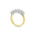 Round Brilliant Cut 1.75ct Five Stone Diamond, 18ct Yellow Gold & Platinum Ring