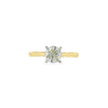 Round Brilliant Cut 1.00ct, 18ct Yellow Gold & Platinum Ring