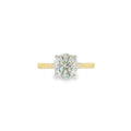 Round Brilliant Cut 2.01ct, 18ct Yellow Gold & Platinum Ring