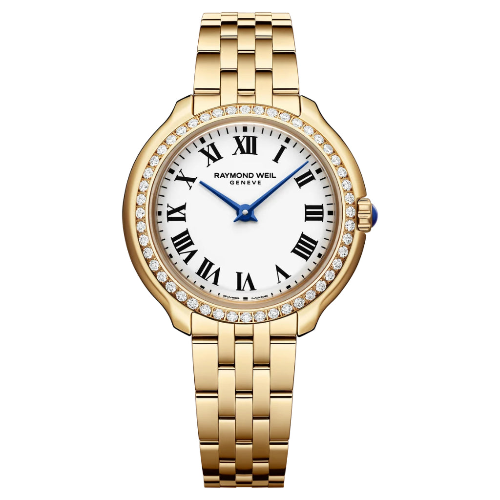 Rayond Weil Toccata Heritage White Dial, Diamond Bezel 28mm Watch 5250-PS-00650
