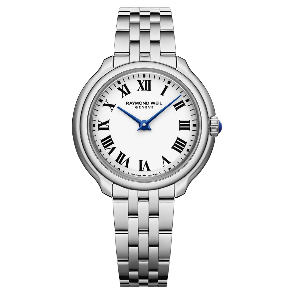 Rayond Weil Toccata Heritage White Dial Steell 28mm Watch 5250-ST-00650