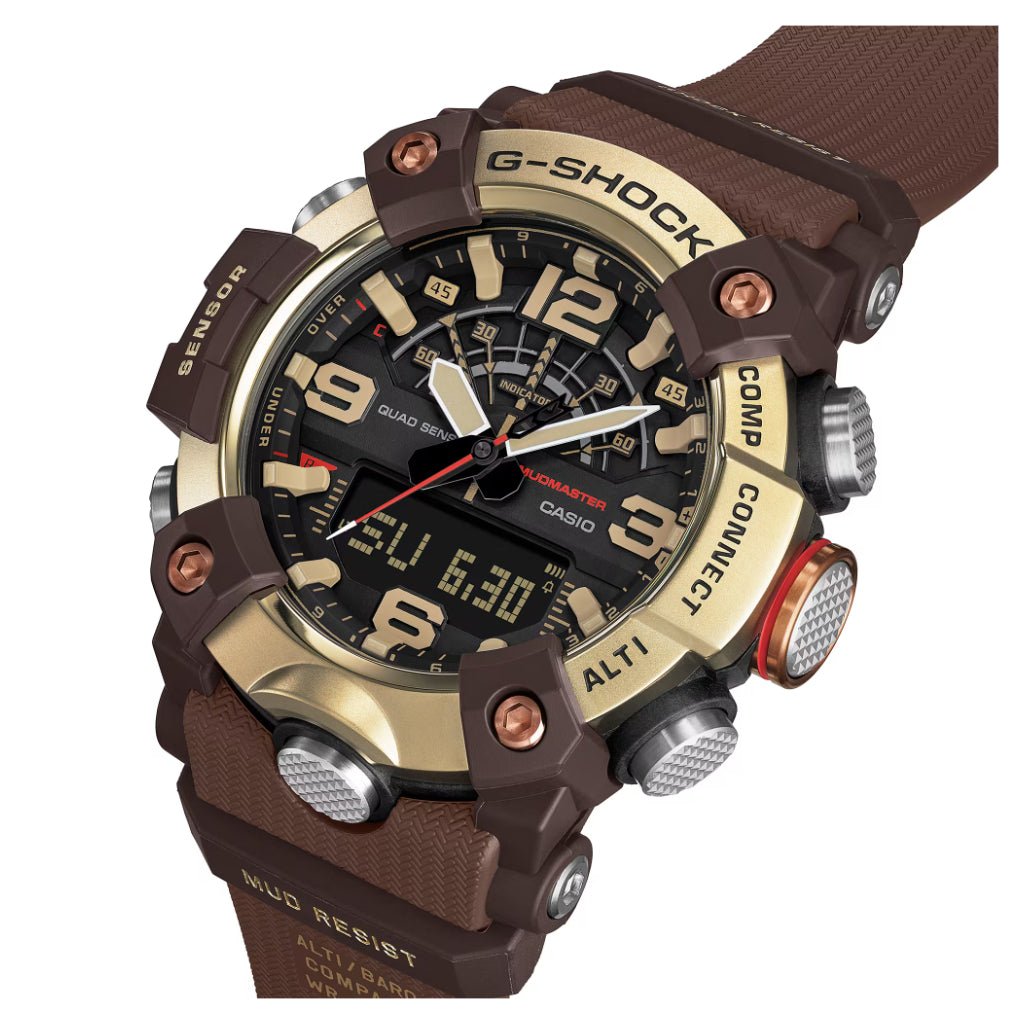 G-SHOCK Master of G Mudmaster Brown And Gold Watch GG-B100XMH-5A