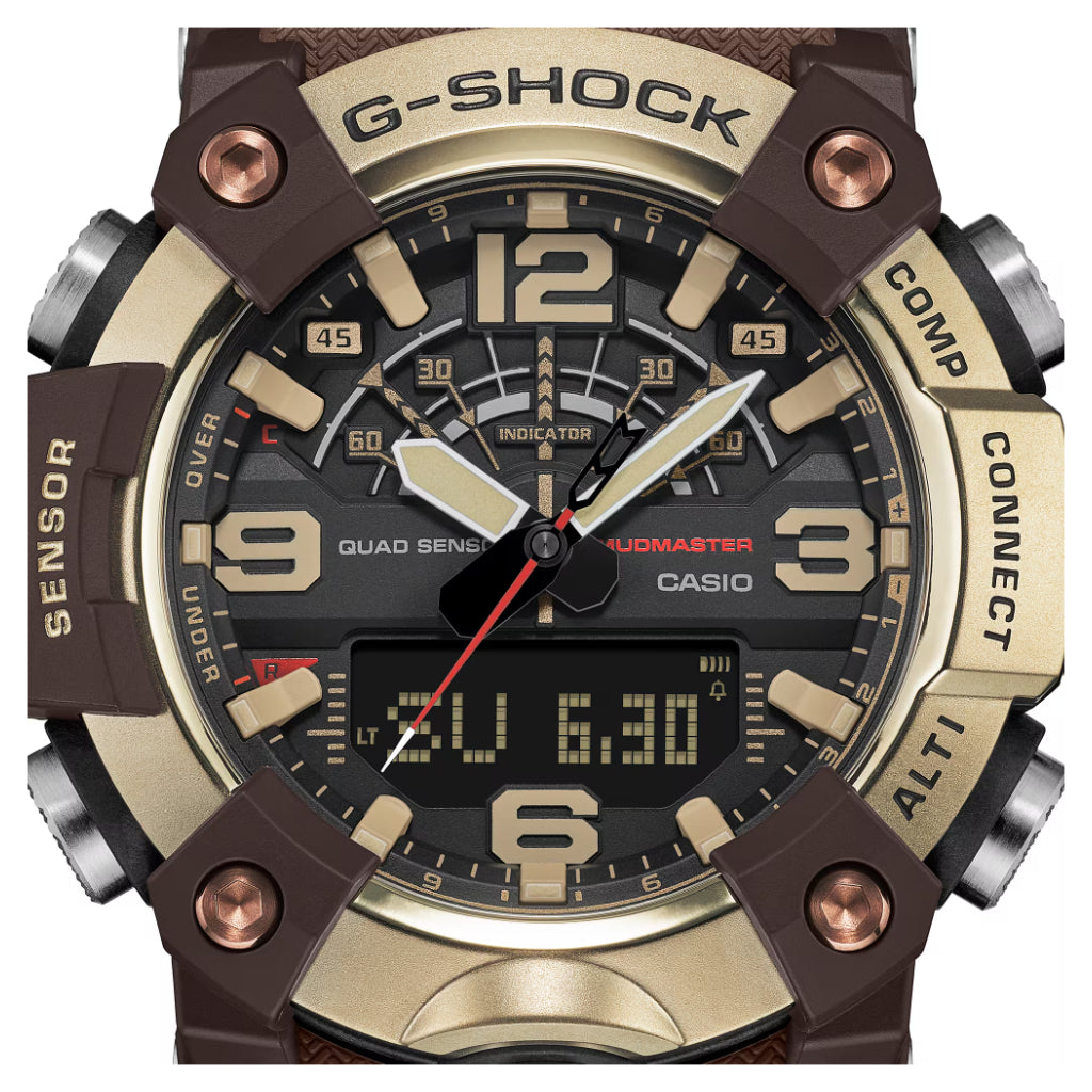 G-SHOCK Master of G Mudmaster Brown And Gold Watch GG-B100XMH-5A