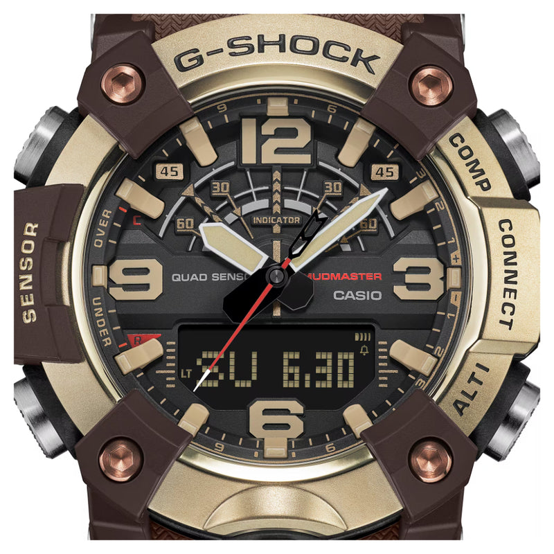 G-SHOCK Master of G Mudmaster Brown And Gold Watch GG-B100XMH-5A