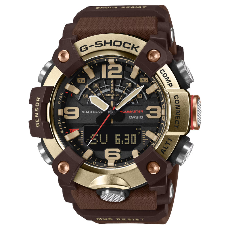 G-SHOCK Master of G Mudmaster Brown And Gold Watch GG-B100XMH-5A