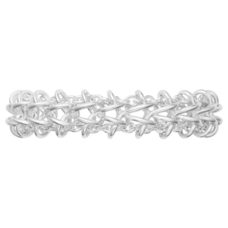 Georg Jensen Weft Double Link Bracelet, Sterling Silver