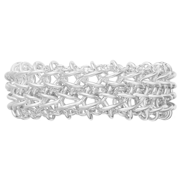 Georg Jensen Weft Triple Link Bracelet, Sterling Silver