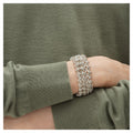 Georg Jensen Weft Triple Link Bracelet, Sterling Silver