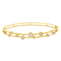 Diamond Bubble Style 0.79ct, 18ct Yellow Gold Bangle