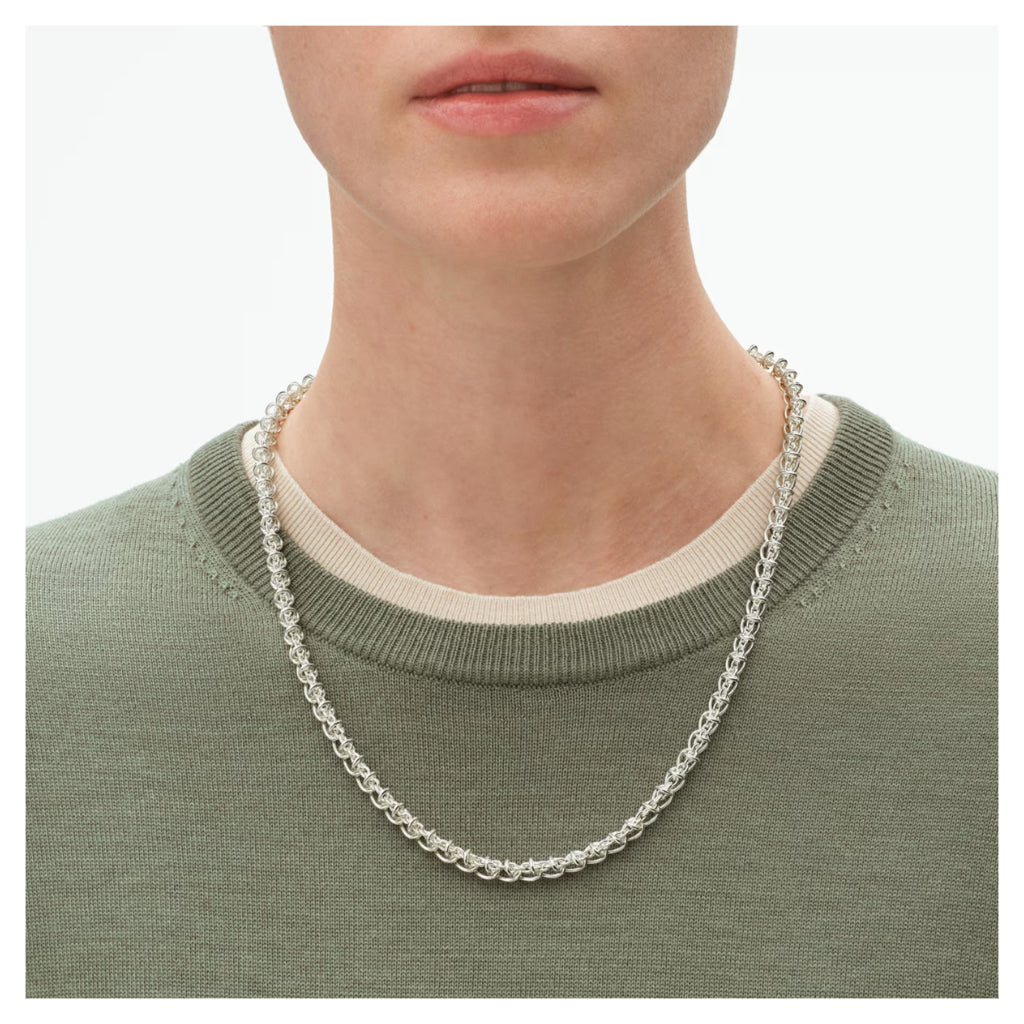 Georg Jensen Weft Slim Necklace, Sterling Silver