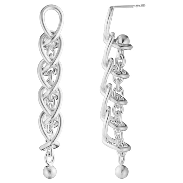 Georg Jensen Weft Earrings, Sterling Silver