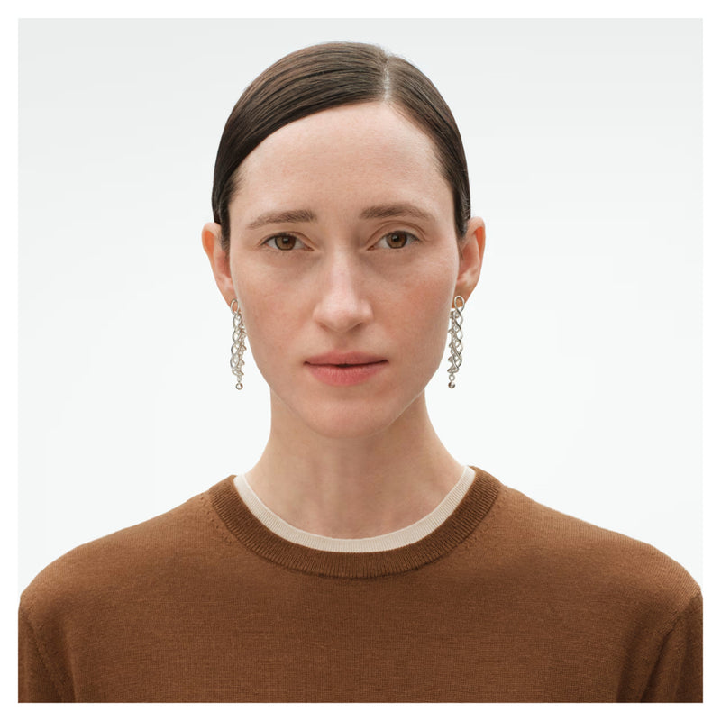 Georg Jensen Weft Earrings, Sterling Silver